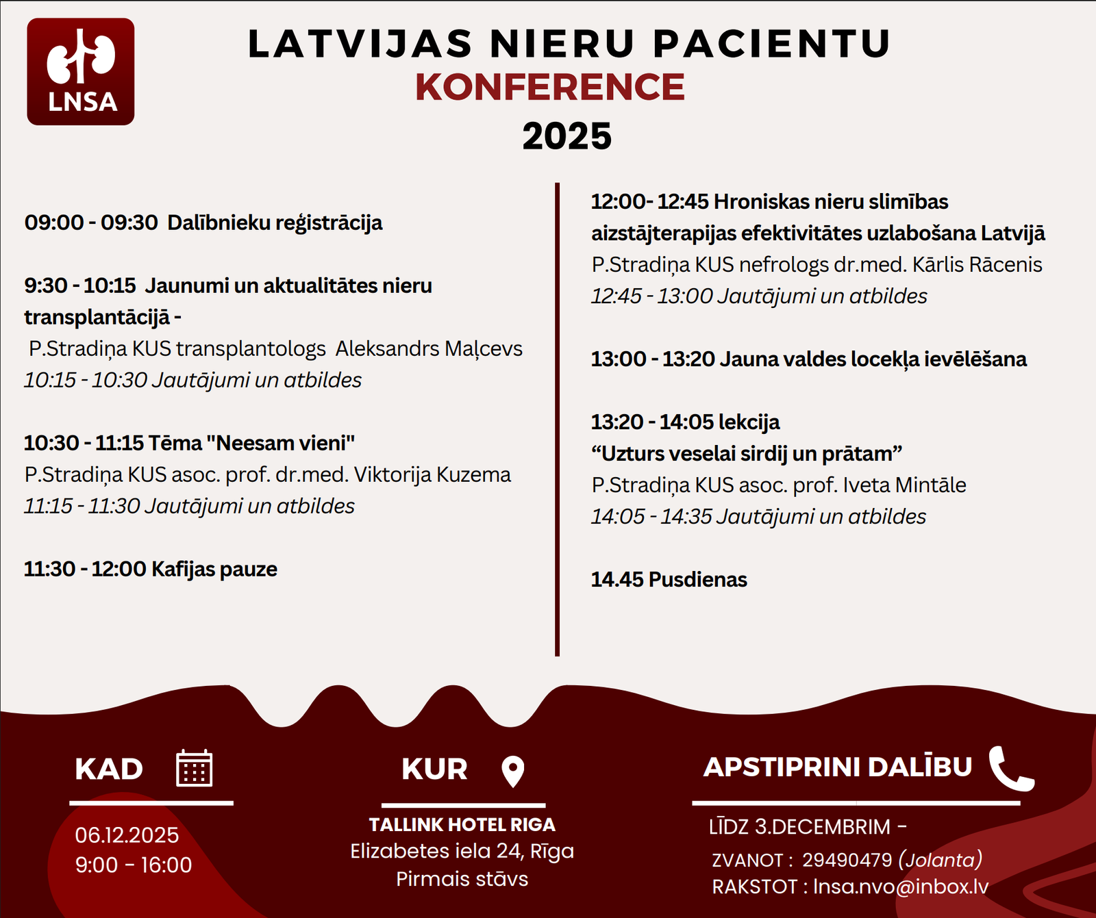 Latvijas nieru pacientu konference 2025